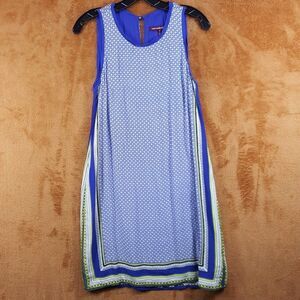 COMPTOIR DES COTONNIERS Dress Womens Size 2 Blue Pullover Shift Sleeveless